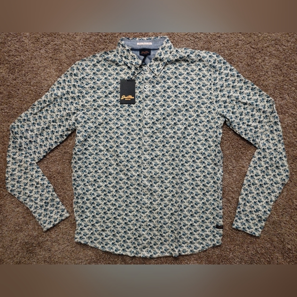 Good Man Brand Floral Long Sleeve Shirt Medium NWT